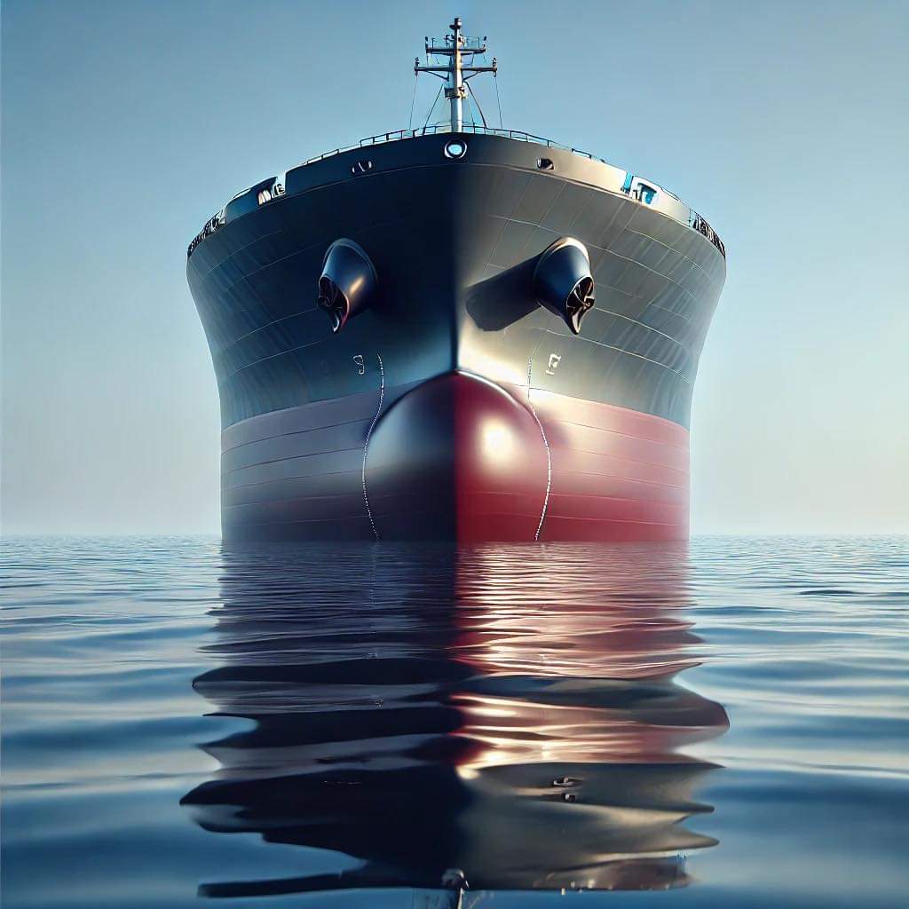 Commercial vessel at sea